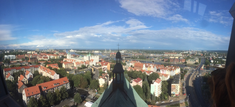 Panorama vom Turm der Kirche